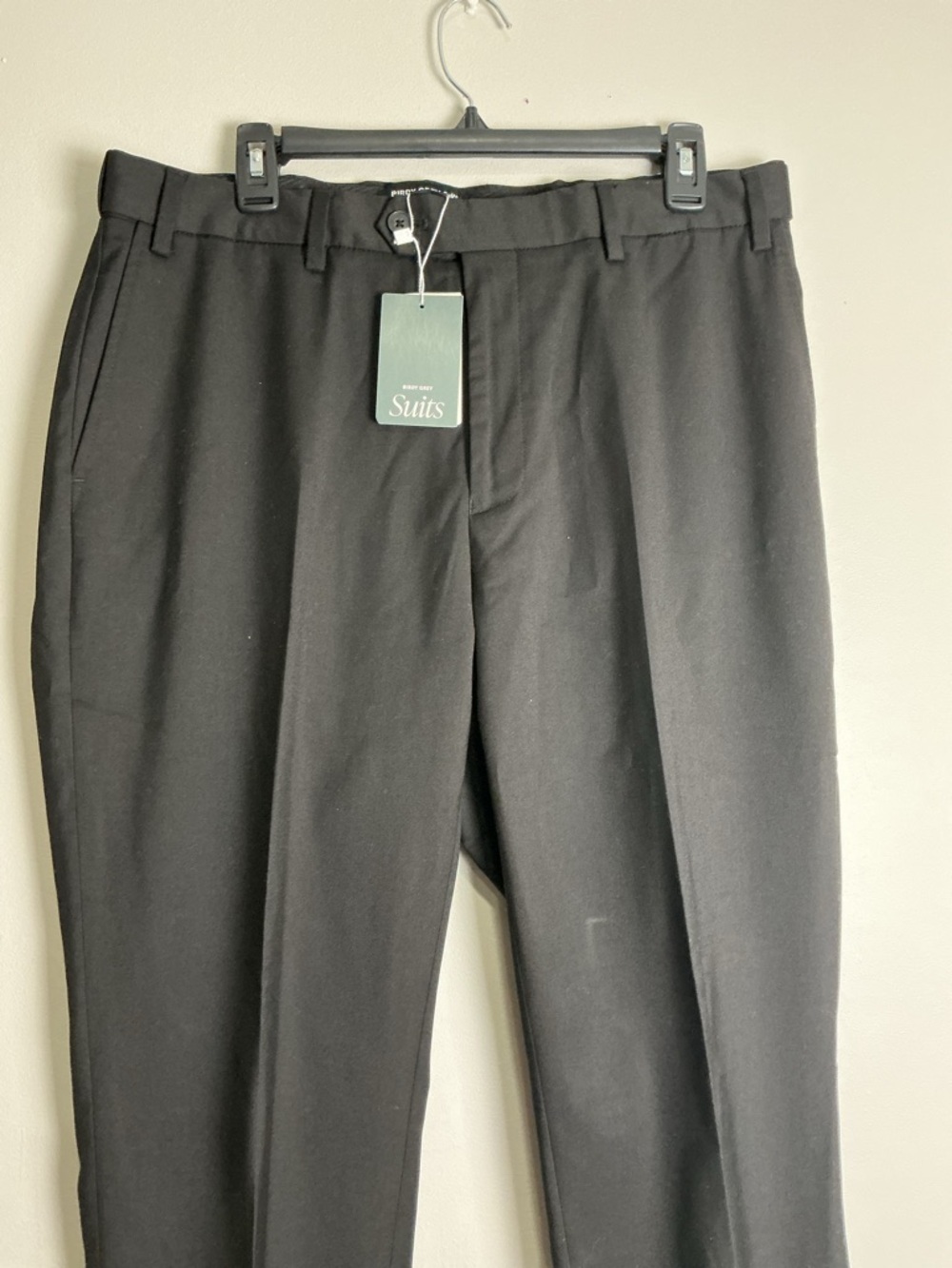Birdy Grey Black Men's Dress Trousers